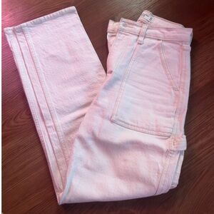 White Carpenter Straight Leg Jeans